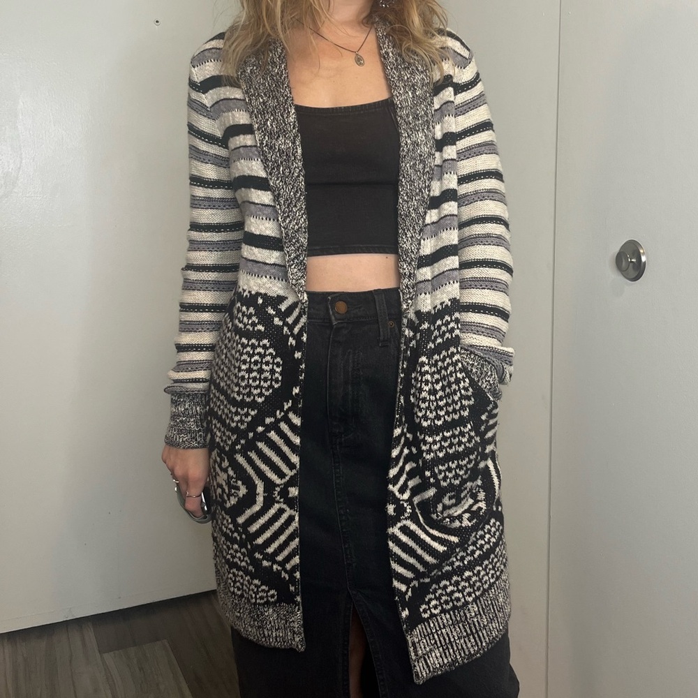 Ecote' tribal duster knit cardigan